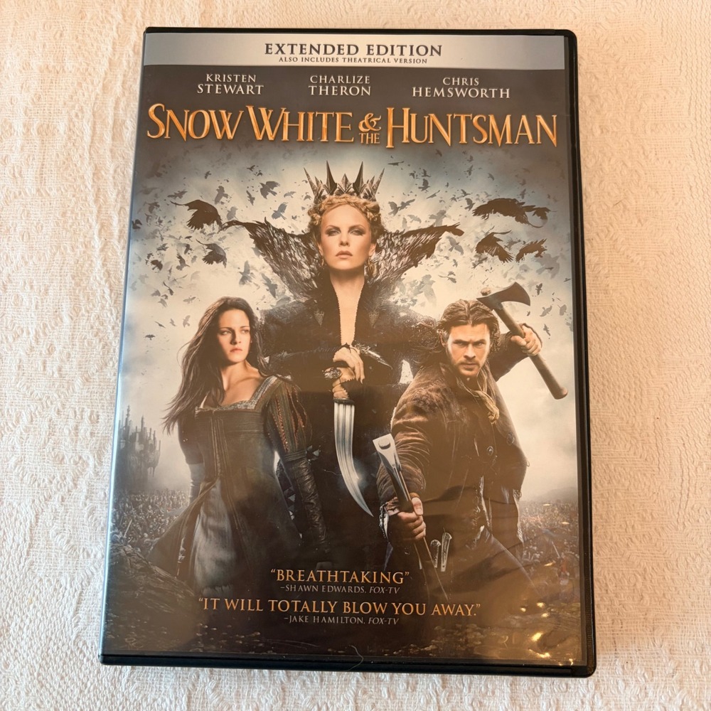Snow White and the Huntsman DVD Extended Edition Kristen Stewart Charlize Theron